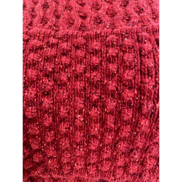 Trovata Birds of Paradis Sweater Pullover Red Crew Neck Lambswool Long S… - Picture 5 of 9